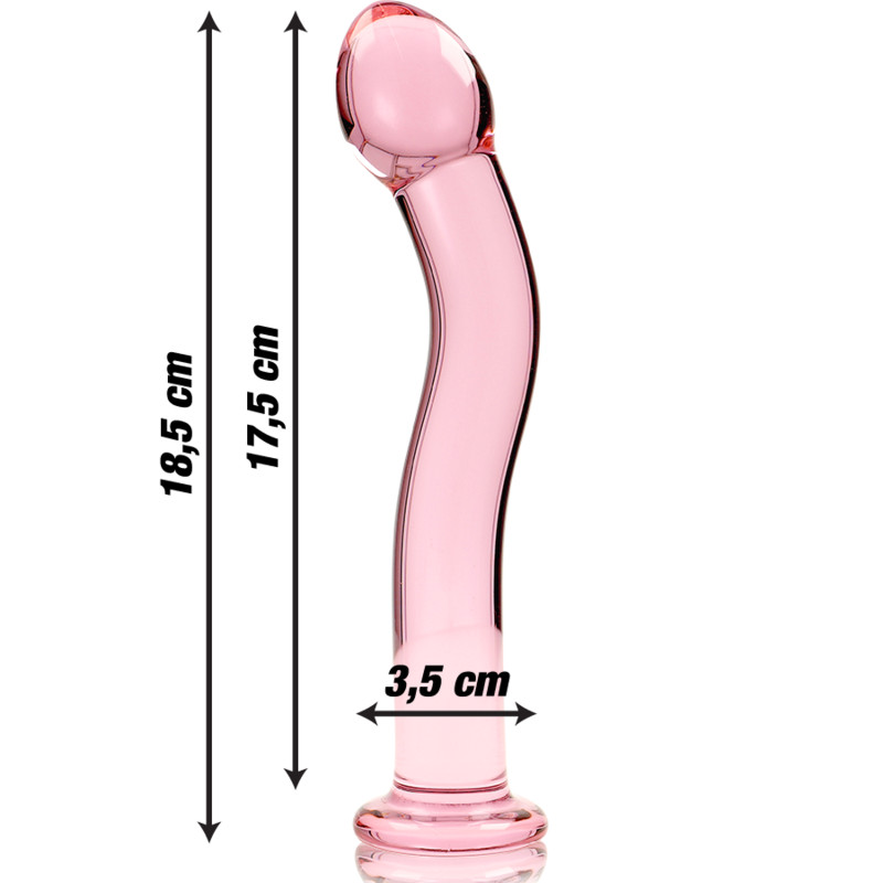 Ibiza Nebula 18 - prémium boroszilikát üveg dildó 18,5 cm - Image 3