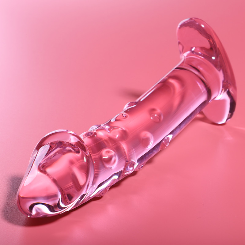 Ibiza Nebula 19 – prémium üveg dildo, rózsaszín, 18,5 cm - Image 5
