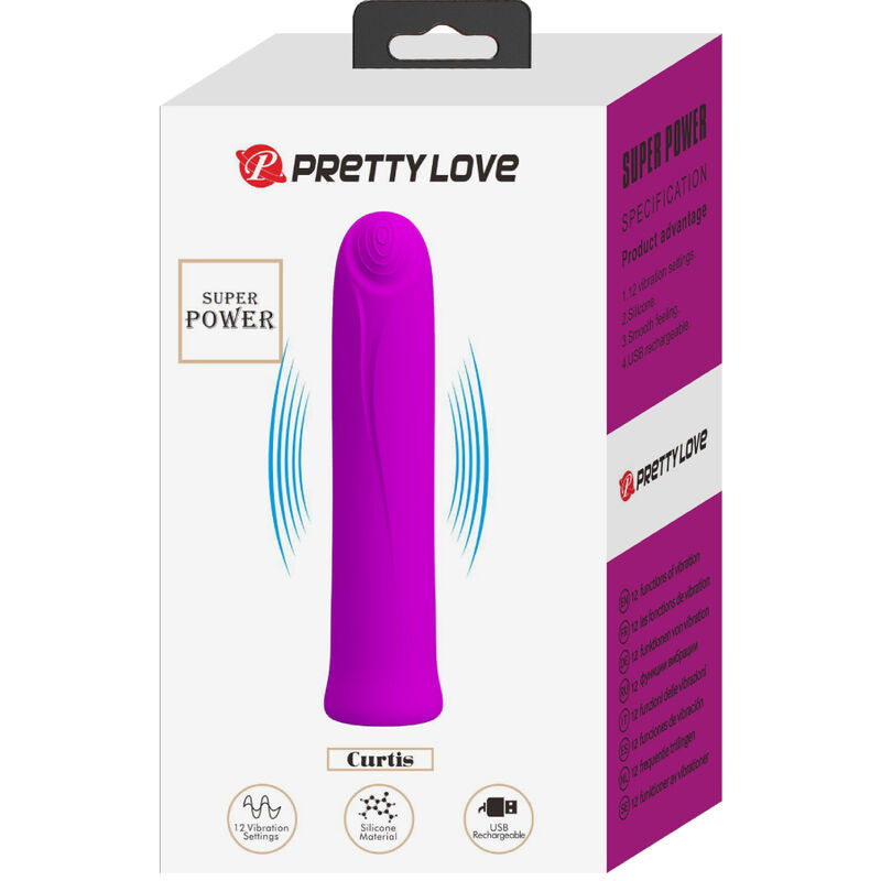 Pretty Love Curtis Mini – szupererős vibrátor 12 fokozattal - Image 7