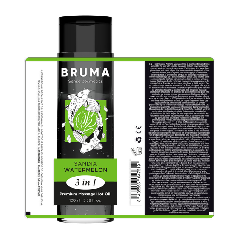 BRUMA - prémium masszázsolaj: 3 az 1-ben, dinnye illatú 100 ml - Image 6