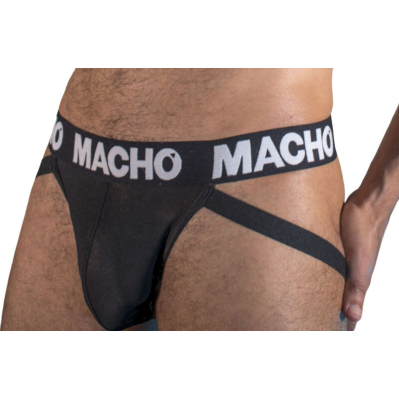 MACHO MX25NN - stílusos fekete jockstrap férfiaknak - Image 2