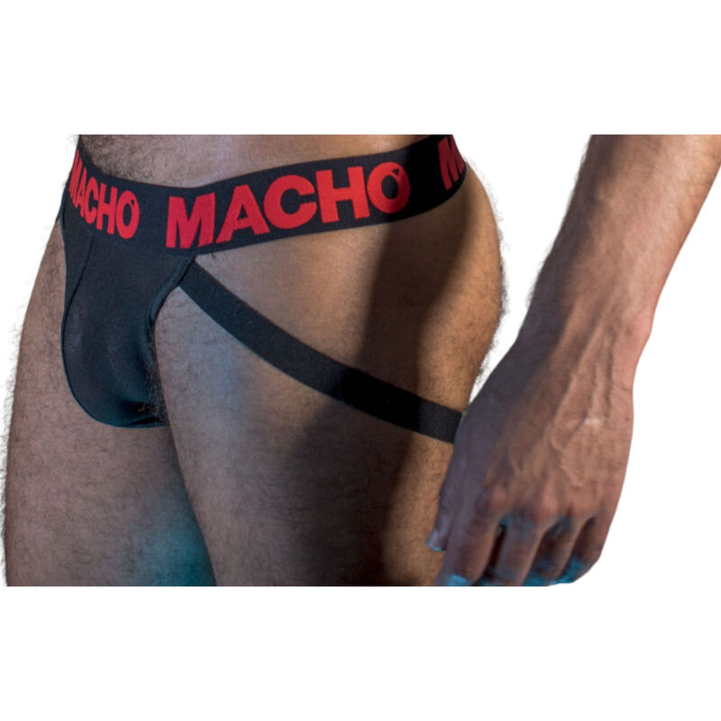 MACHO MX26X2 – stílusos fekete-piros jockstrap L méretben - Image 2