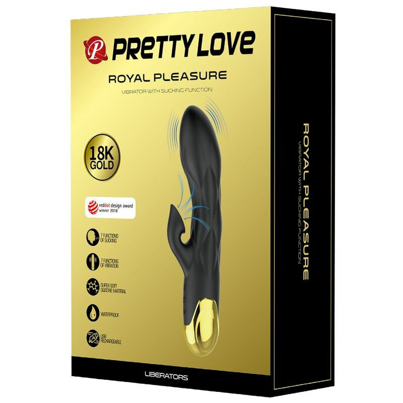 PRETTY LOVE - prémium, aranyozott újratölthető vibrátor - Image 7
