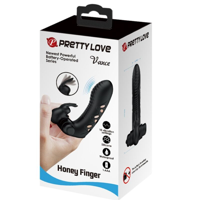 PRETTY LOVE - VANCE BLACK – ujjra húzható vibrátor - Image 9