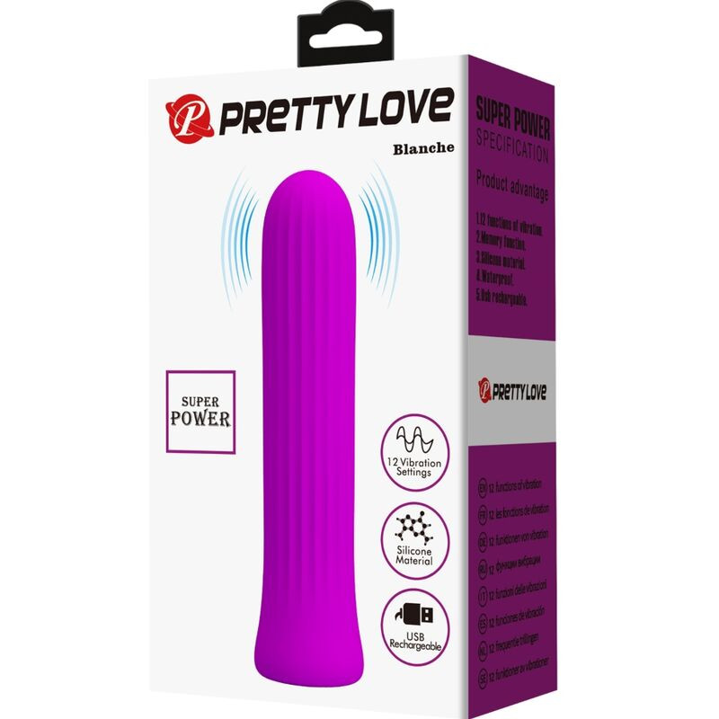 PRETTY LOVE - Blanche Pink – érzéki vibrátor csiklóizgatáshoz - Image 7