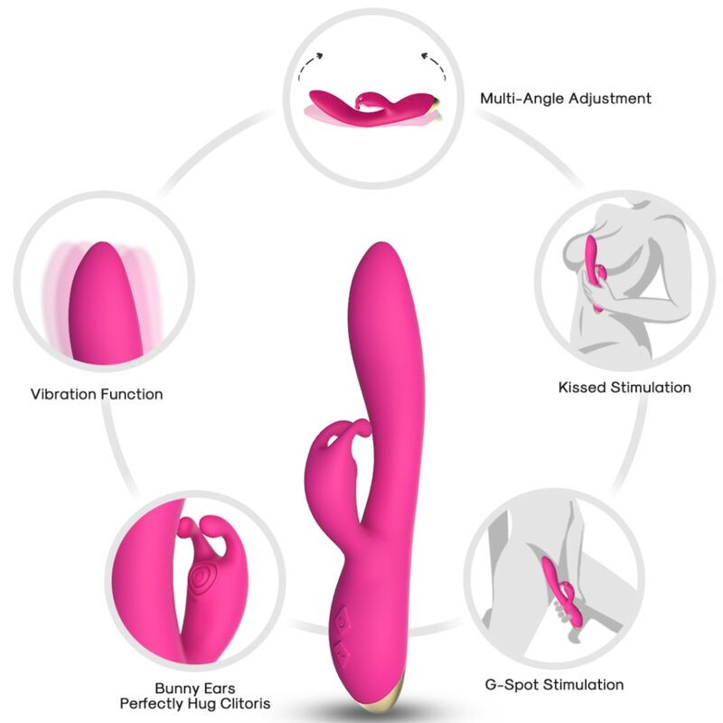 ARMONY Bonnie – prémium nyuszi vibrátor fukszia színben - Image 2