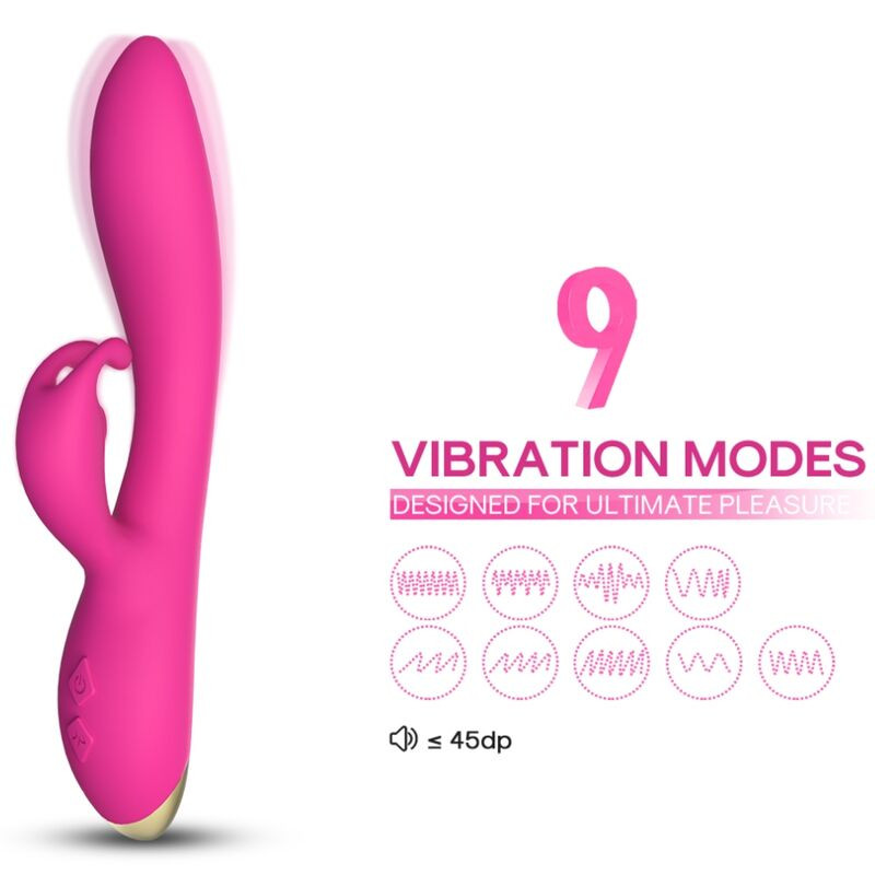 ARMONY Bonnie – prémium nyuszi vibrátor fukszia színben - Image 3