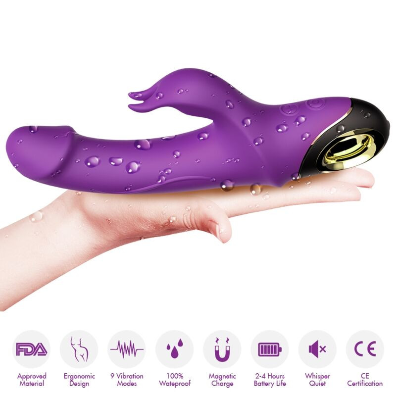 ARMONY - Metor – forgó rabbit vibrátor lila színben - Image 3