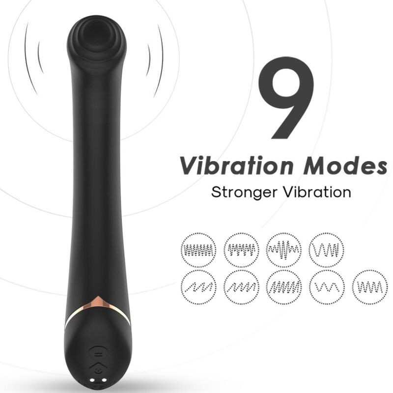 ARMONY – prémium szilikon falra helyezhető vibrátor, fekete