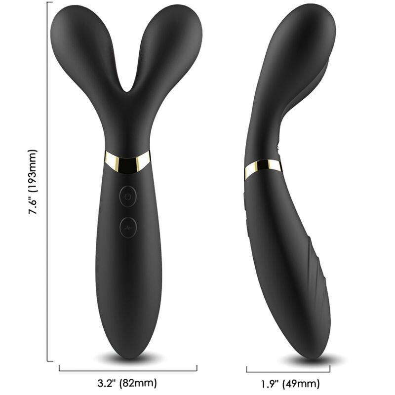 ARMONY Y-WAND – dupla fejű masszírozó és vibrátor, fekete