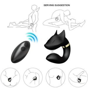 ARMONY – távirányítós páros vibrátor fekete színben
