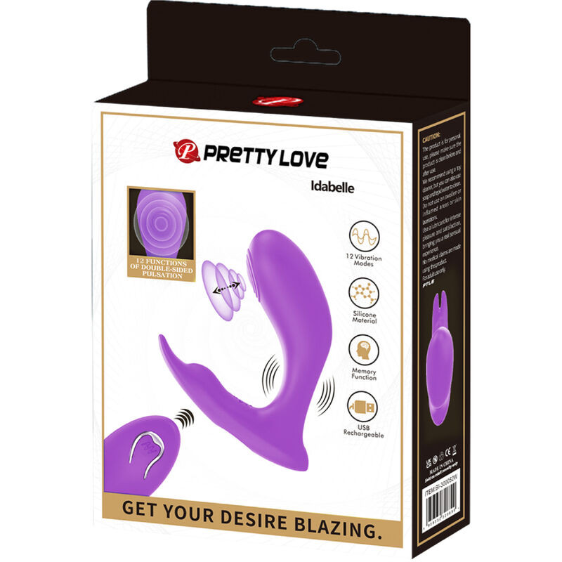 PRETTY LOVE - Idabelle – távirányítós vibráló intim kényeztető - Image 7