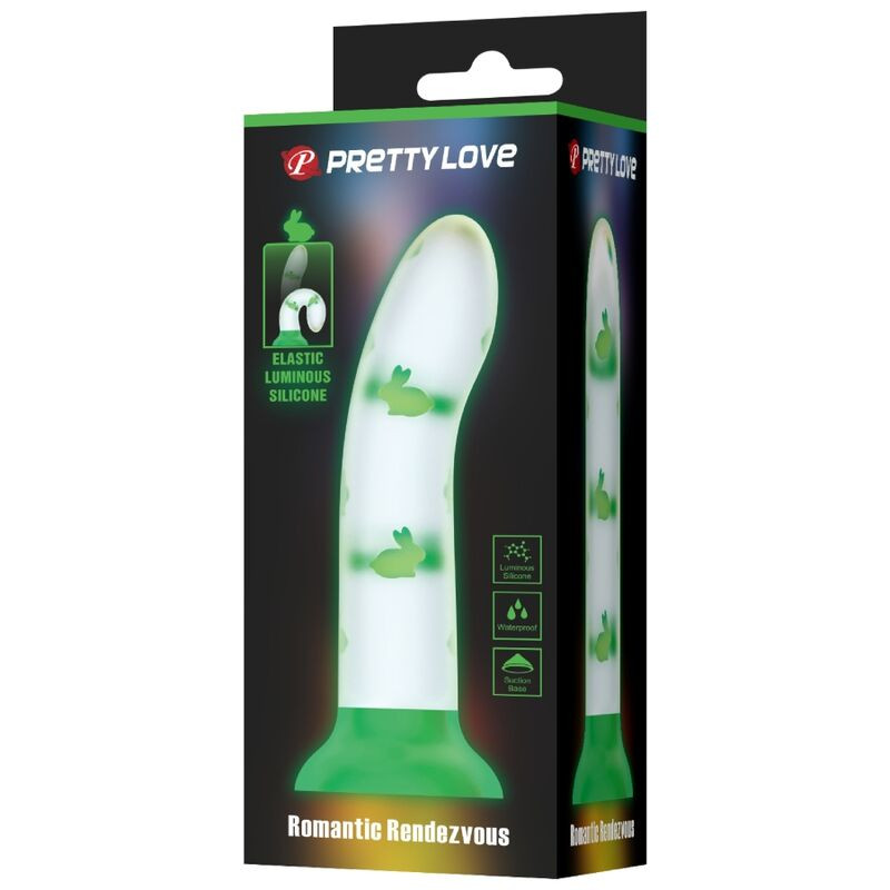 PRETTY LOVE – világító zöld dildó érzéki élményhez - Image 4
