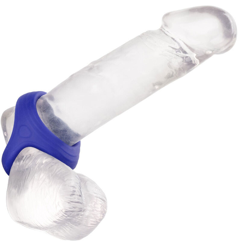 CALEXOTICS - kétgyűrűs vibráló péniszgyűrű kék - Image 5