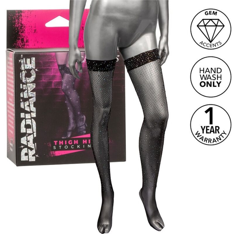 CALEXOTICS – exkluzív harisnyakötő strasszos díszítéssel