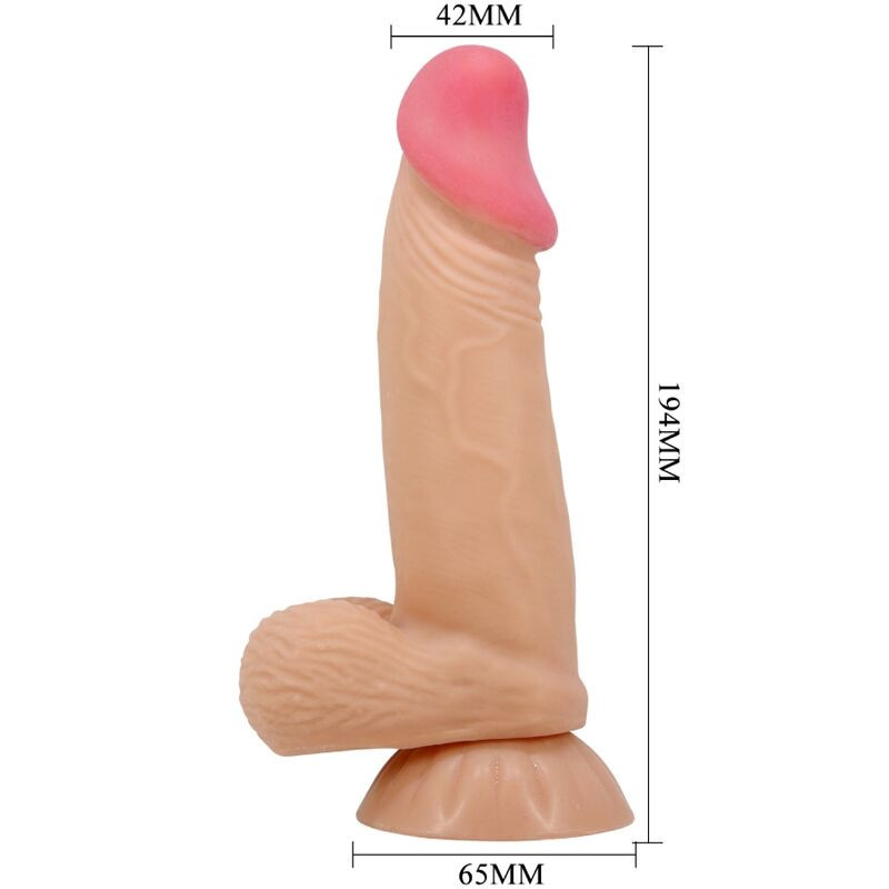 PRETTY LOVE – élethű dildó csúszkáló bázissal 19,4 cm - Image 6