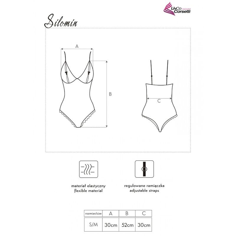 LIVCO CORSETTI FASHION - elegáns body és köntös Fekete Színben - Image 5