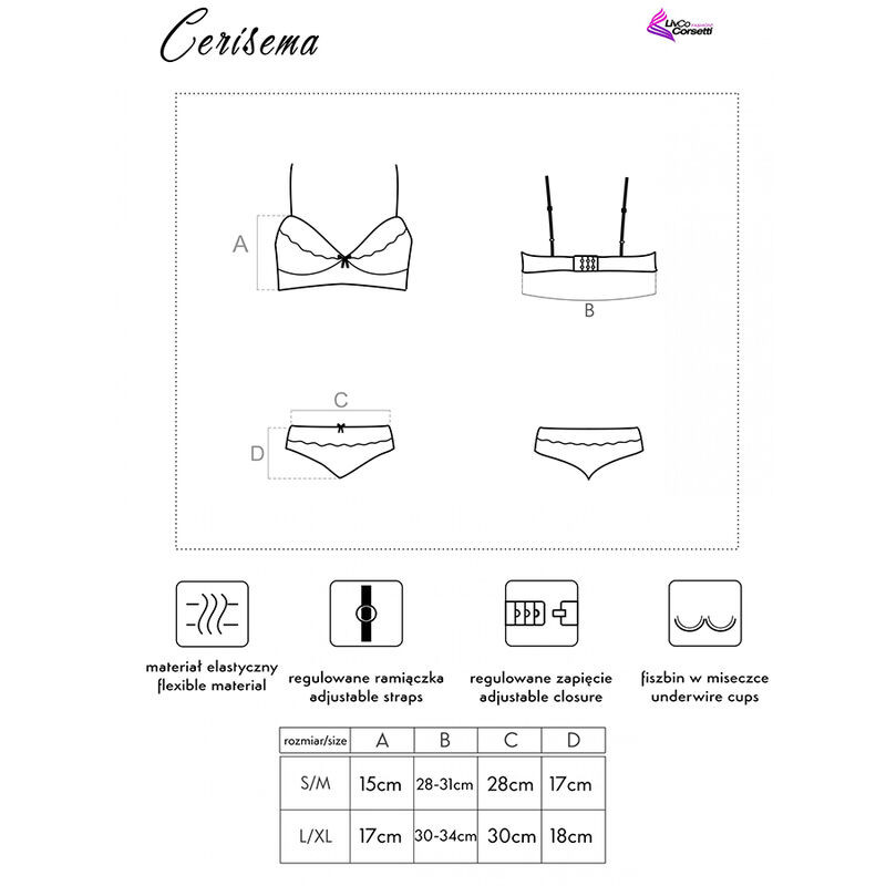 LIVCO CORSETTI FASHION - elegáns melltartó és tanga S/M - Image 5