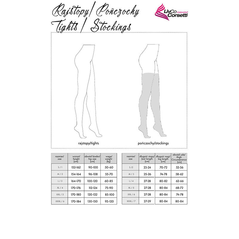 LIVCO CORSETTI FASHION – érzéki fekete harisnyanadrág, egy méret - Image 2