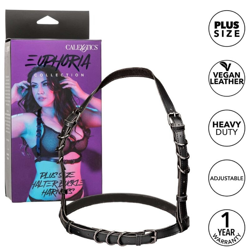 CALEXOTICS - Euphoria Plus Size – dizájnos kõtö harness fekete - Image 2