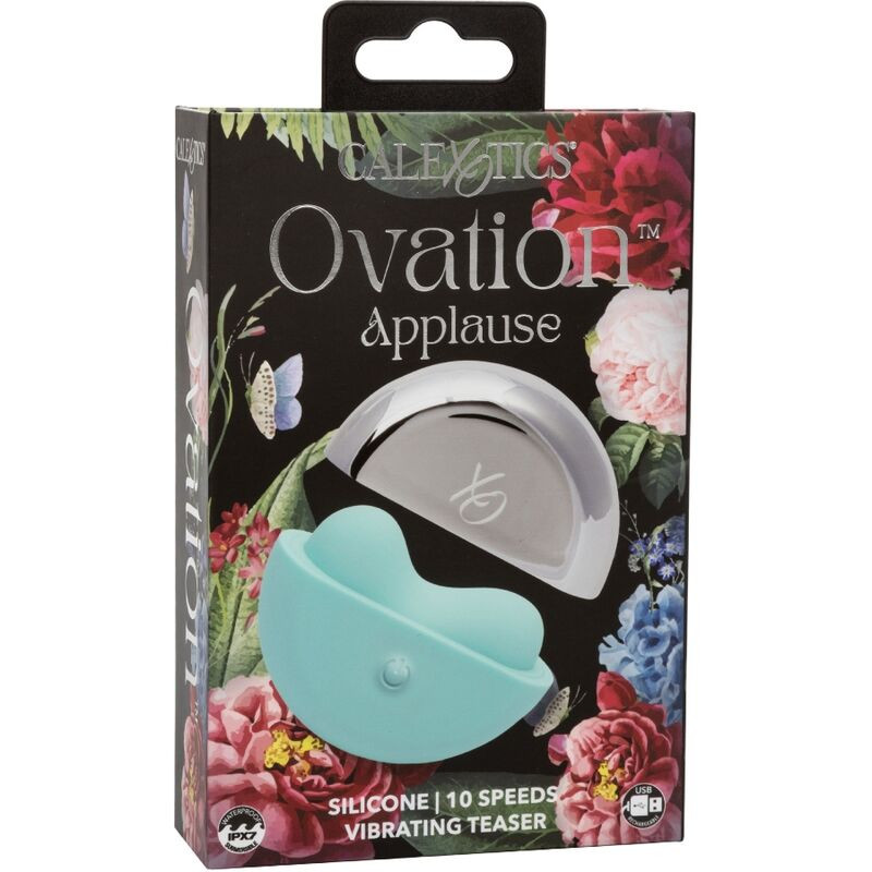 Calexotics Ovation – vízálló csiklóizgató aqua zöld színben - Image 3