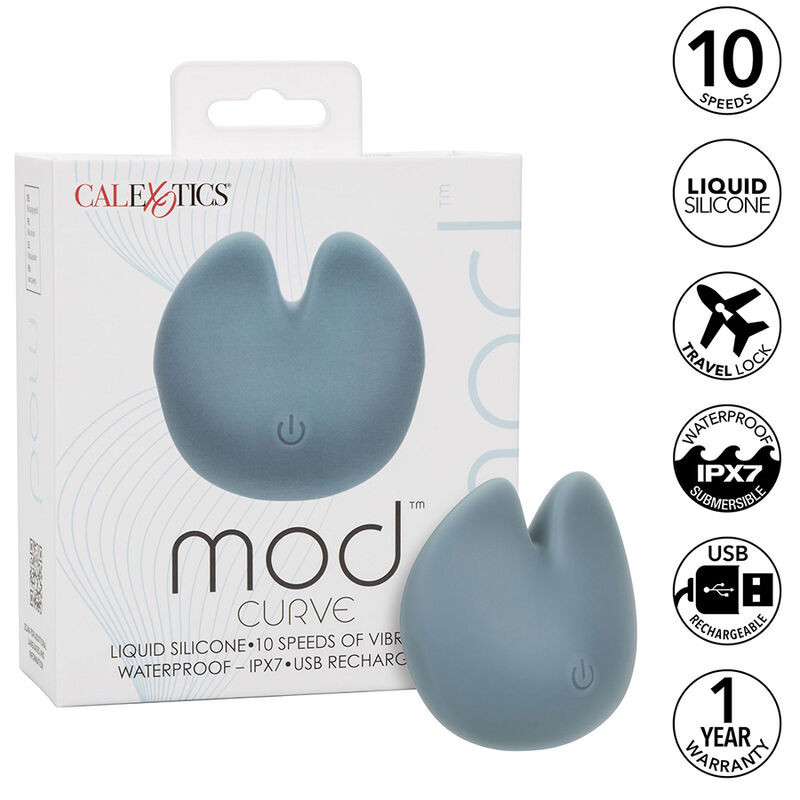 CalExotics - ívelt csiklóizgató, prémium kék változat - Image 2