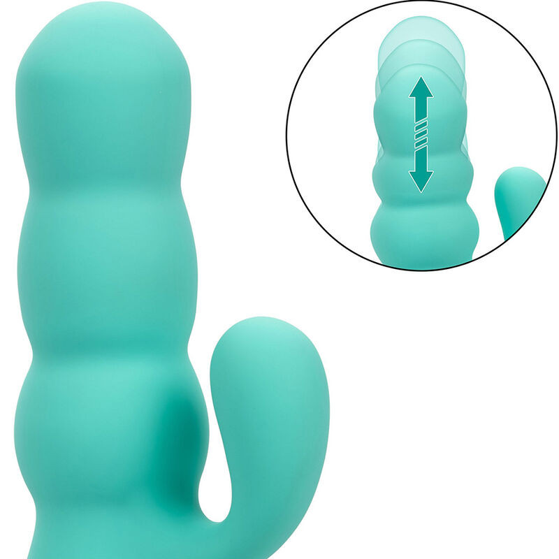 Calexotics Del Mar Diva – prémium nyuszi vibrátor aqua zöldben - Image 10