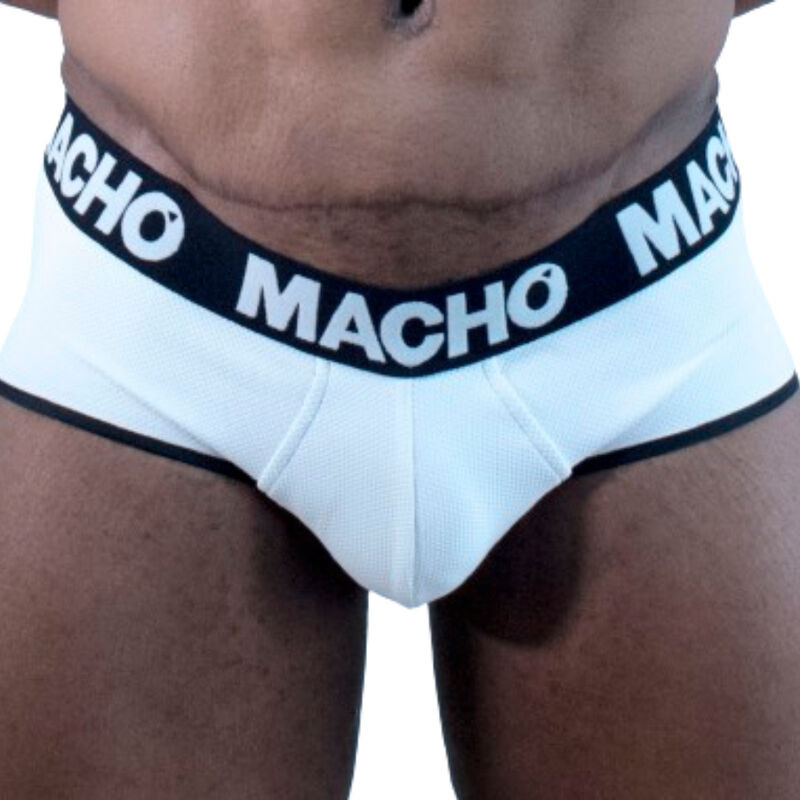 MACHO - prémium férfi alsónemű, fehér slip
