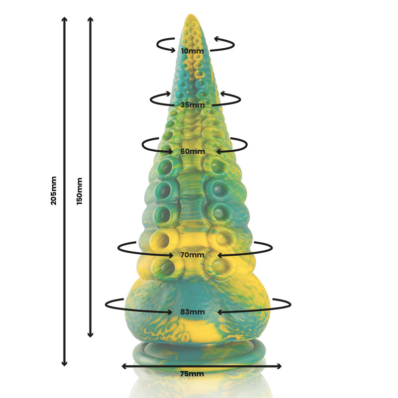 EPIC Cetus Green – nagyméretű, érzéki szilikon dildo - Image 2