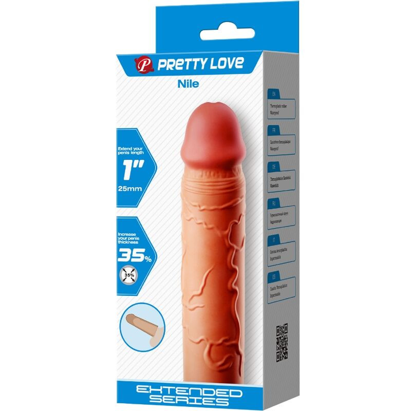 PRETTY LOVE – bővítő pénisz burkolat testszínben - Image 6