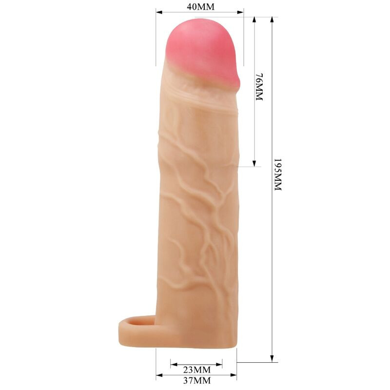 Pretty Love Gerd – bővítő péniszburkolat, hús színű - Image 4