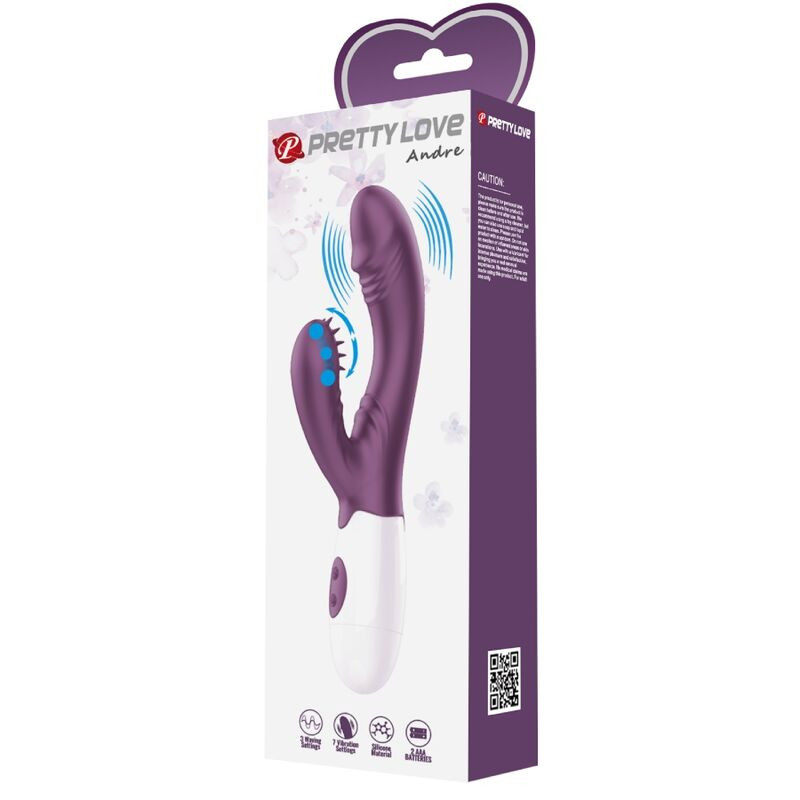 PRETTY LOVE – nyuszis vibrátor és G-pont izgató lila - Image 10