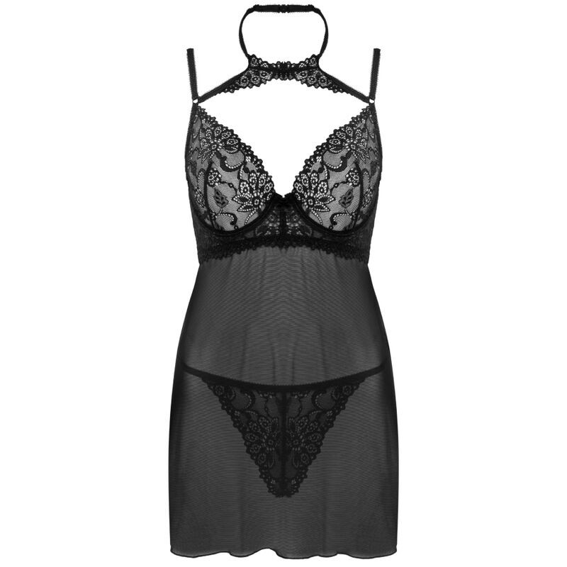 LIVCO CORSETTI FASHION – Binella babydoll és tanga szett feketében - Image 3