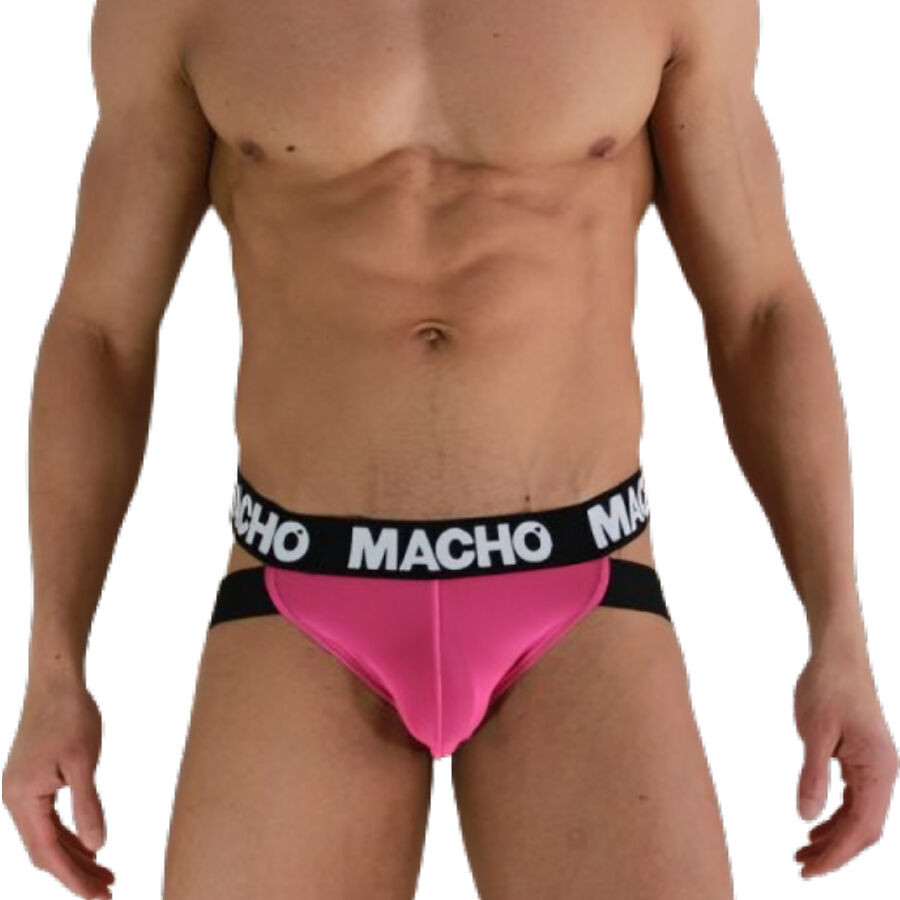 MACHO MX28FR - neon rózsaszín jockstrap prémium stílusban