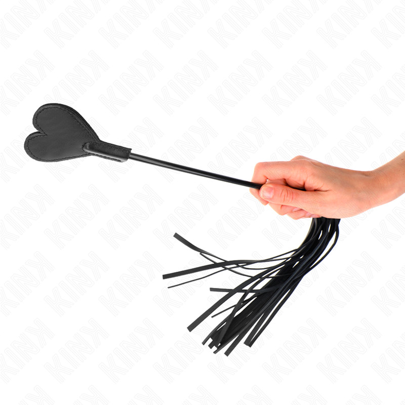 KINK - szív alakú 35 cm-es ostor, érzéki játékhoz - Image 3