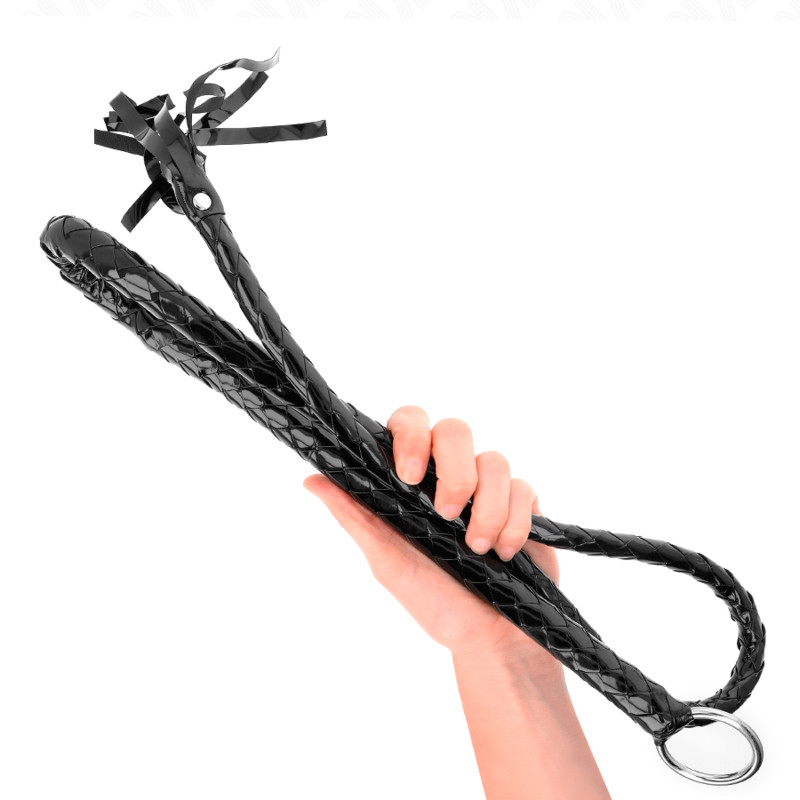 KINK – hosszú, fényes PVC ostor 138 cm - Image 2