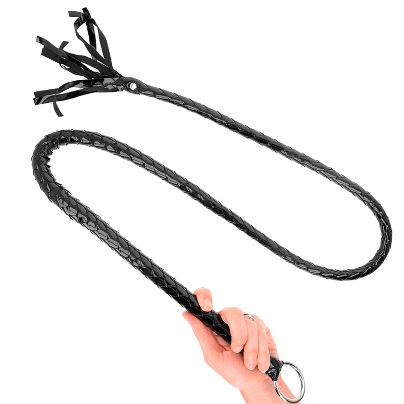 KINK – hosszú, fényes PVC ostor 138 cm - Image 4
