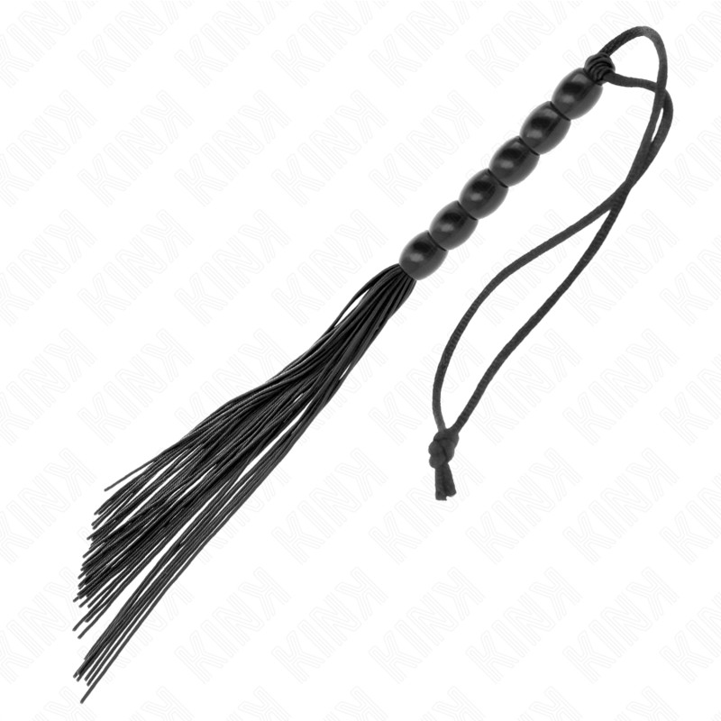 KINK – mini szilikon ostor 6 fekete gyöngyökkel - Image 5