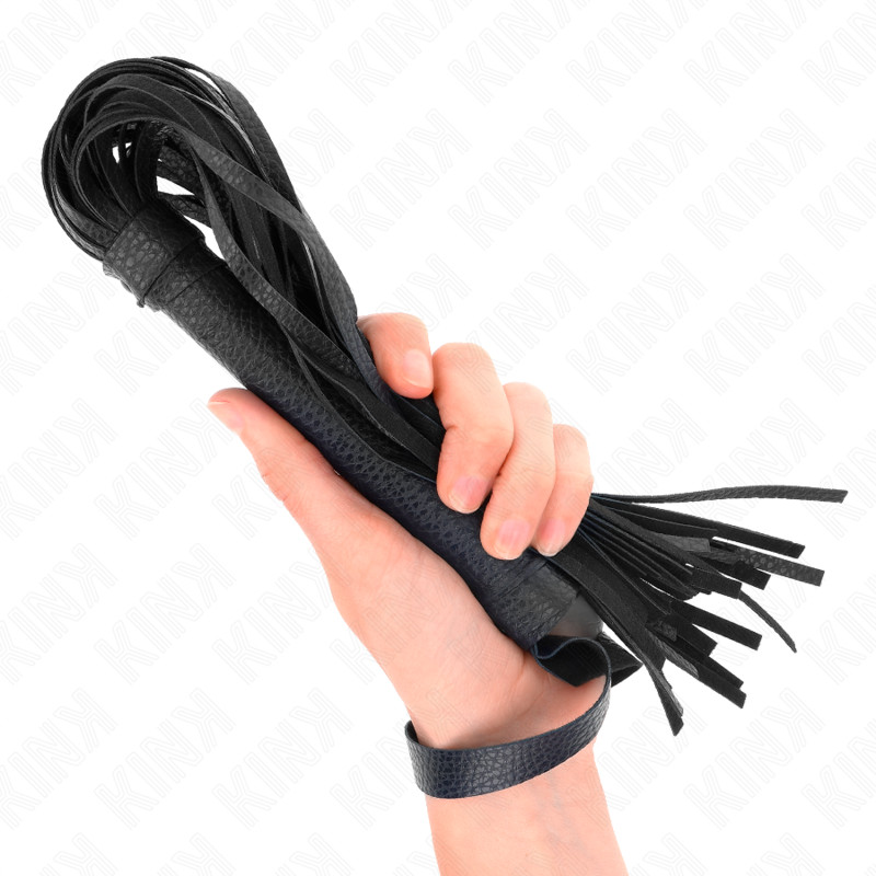 KINK - érzéki kék gyöngyös korbács 43,5 cm - Image 2