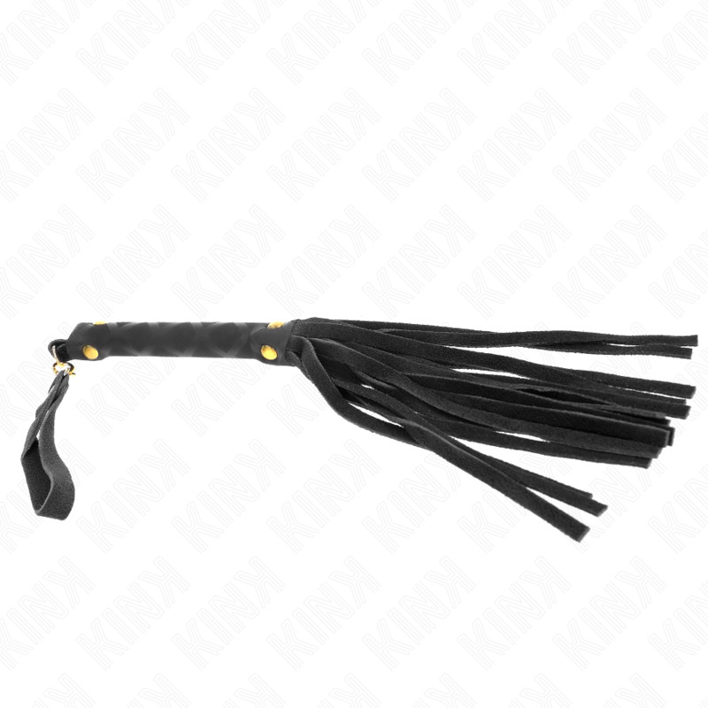 KINK – fekete bársony mini ostor, 30 cm - Image 4