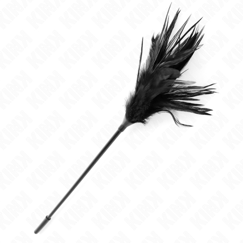 KINK - érzéki fekete tollak 45 cm hosszú kényeztetéshez - Image 3