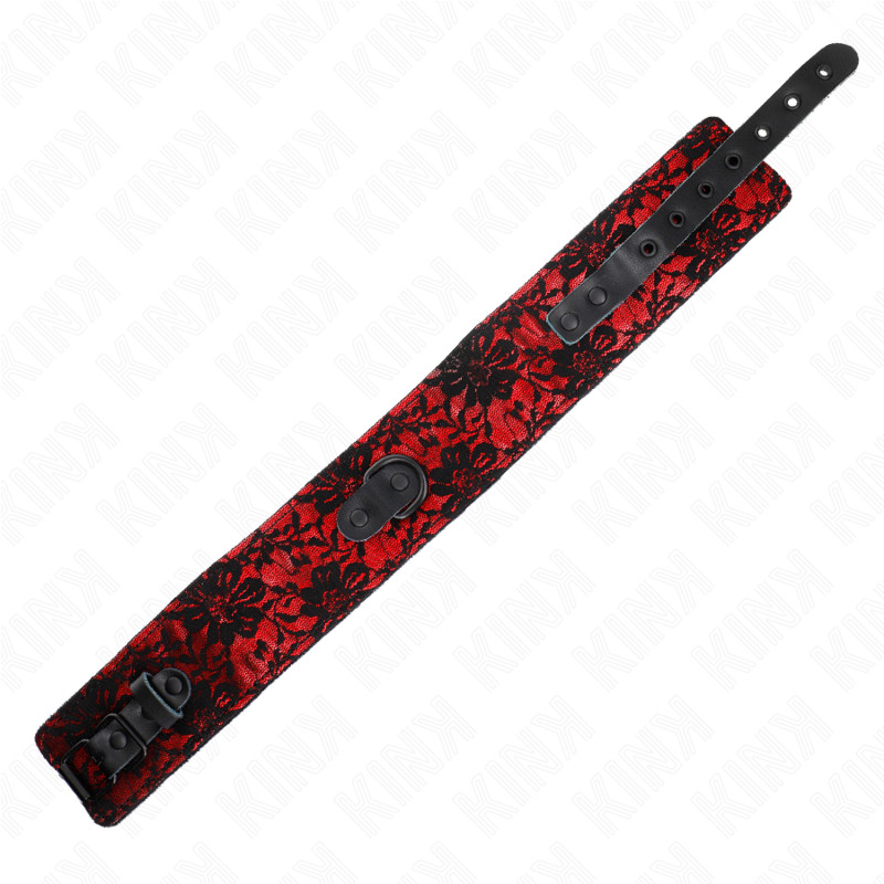 KINK – csipke nyaklánc valódi bőr övvel, 105 cm - Image 6