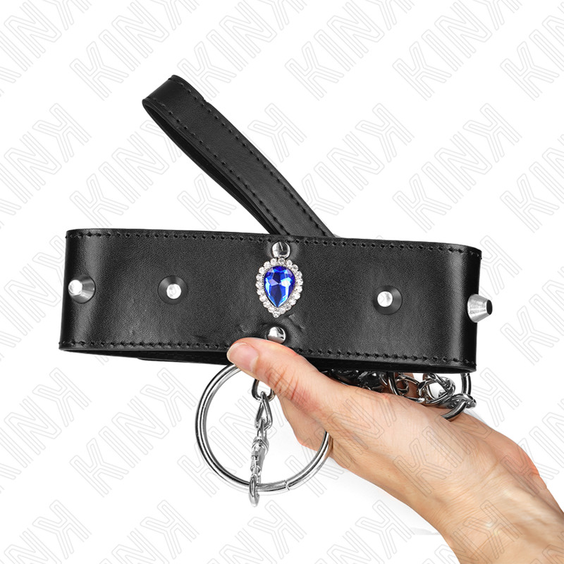 KINK – állítható nyaklánc kék gyémántokkal - Image 5