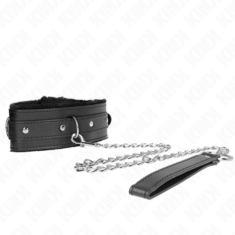 KINK - Korlátozó pórázos nyakörv - 36-42 cm, fekete - Image 3