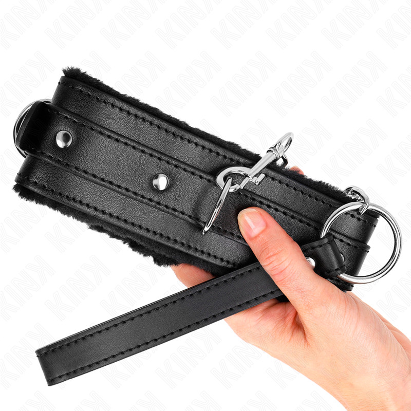 KINK - Korlátozó pórázos nyakörv - 36-42 cm, fekete - Image 4