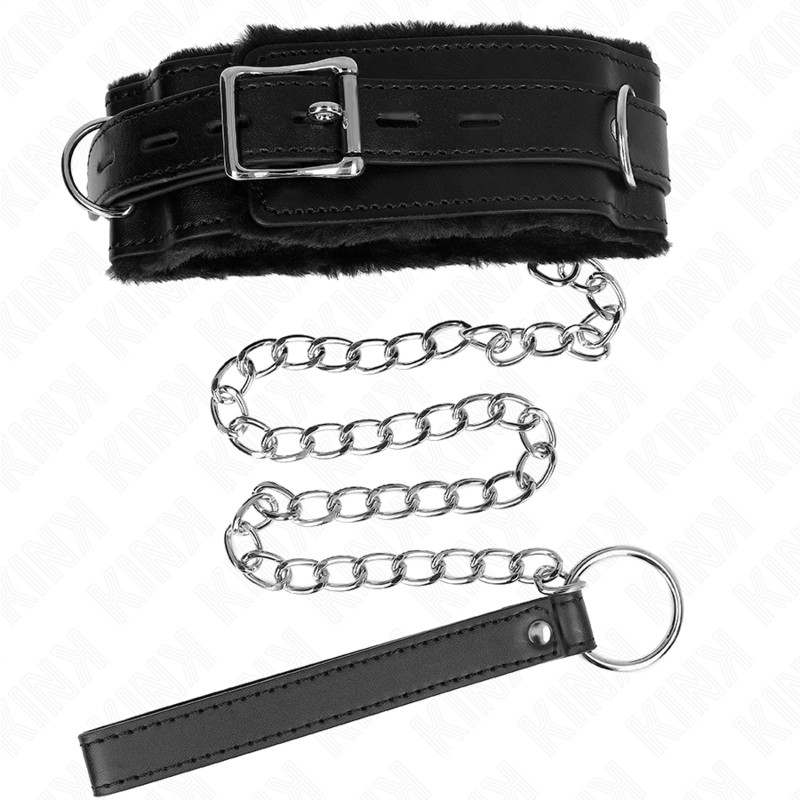 KINK - Korlátozó pórázos nyakörv - 36-42 cm, fekete - Image 5