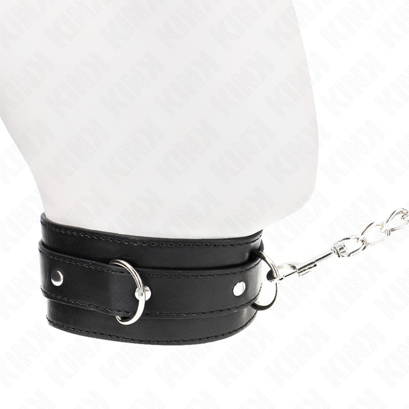 KINK – fekete nyakörv övvel és pánttal, 65 cm hosszú - Image 3
