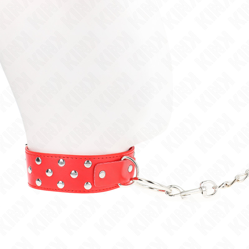 KINK - állítható nyaklánc övvel, 36-50 cm, piros - Image 3