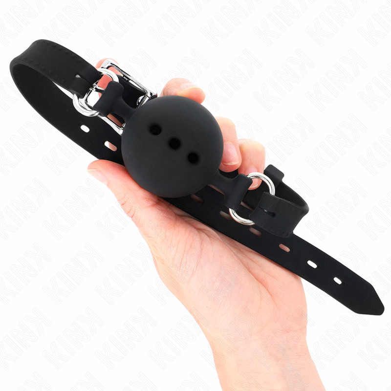 KINK – teljes szilikon gátló, állítható méret, fekete - Image 2
