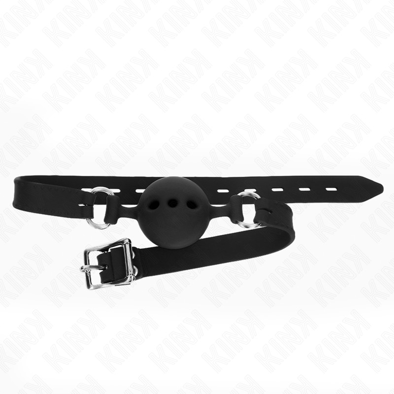 KINK - állítható szilikon gátló – 55 cm fekete, 5 cm golyóval - Image 2
